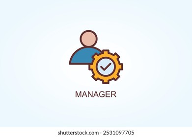 Ilustración De Vector De Administrador O Símbolo De Logotipo
