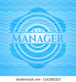 Manager water badge.