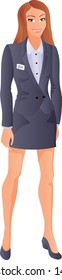 Manager woman from age-related set