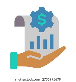 Managerial Accounting Icon - Flat Color Icons For Accounting and Business