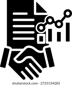 Managerial Accounting Icon Glyph Vector Illustration