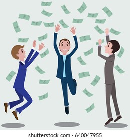 Managers collect the dollars.