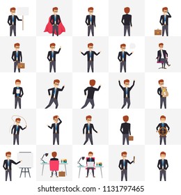 
Managers In Different Poses And Emotions 25 Illustrations Half

