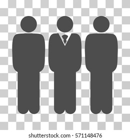 Managers icon. Vector illustration style is flat iconic symbol, gray color, transparent background. Designed for web and software interfaces.