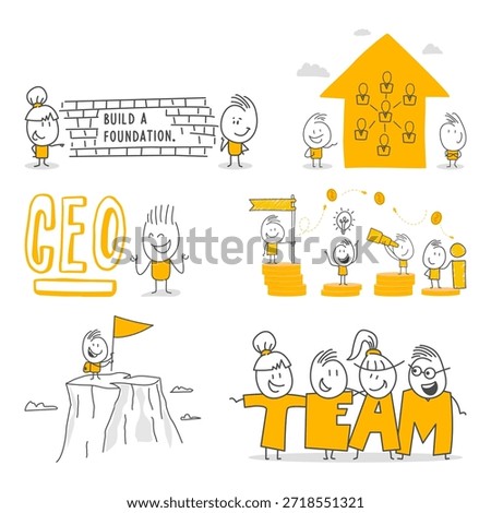 Managers making strategic decisions and planning the future while rising in the corporate hierarchy.