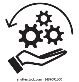 Managing Complex Process Icon Eps 10 Stock Vector (Royalty Free ...