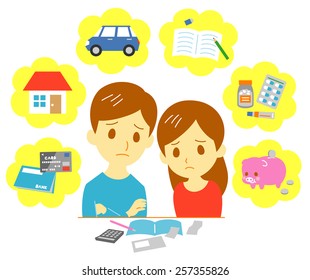 Managing family finances, expenditure, couple