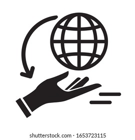 Gestión de la comunicación global - Icono como archivo EPS 10