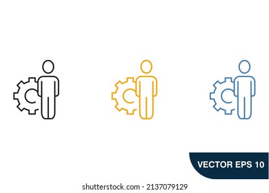 managing icons  symbol vector elements for infographic web