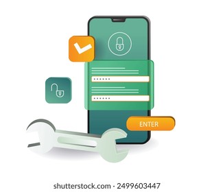 Verwalten und Verwalten der Kennwortsicherheit für Smartphone-Technologie