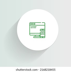 Managing Service Monitoring Rules Icon Vector Design