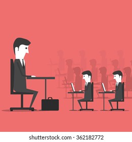 Managing sitting in the office with employees