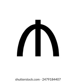 manat Azerbaijan coin icon vector illustration eps 