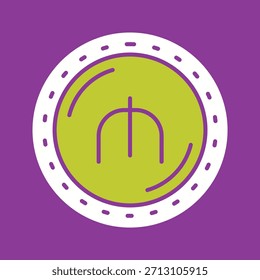 Kreatives Vektorgrafik-Symbol der Manat-Währung