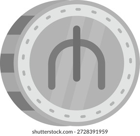 Manat Line vector Icon Design