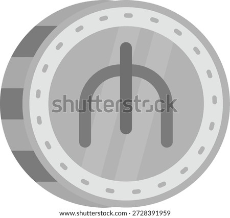 Manat Line vector Icon Design