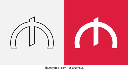 Manat vector icon. AZN manat symbol currency money.  Outline and filled icons set