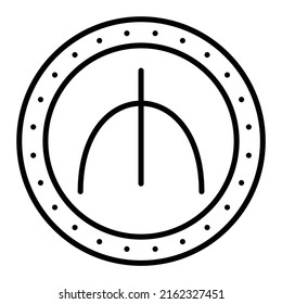 Manat vector icon. Can be used for printing, mobile and web applications.