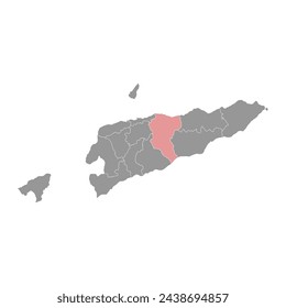 Stadtplan von Manatuto, administrative Abteilung von Osttimor. Vektorgrafik.