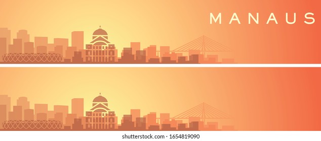 Manaus Beautiful Skyline Scenery Banner