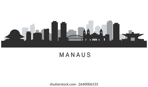 Manaus Skyline with Brazil Cityscape, and Amazon.