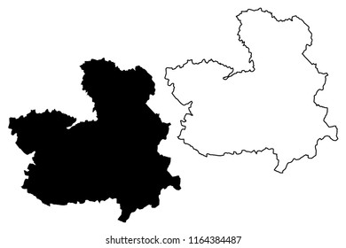 Castilla–La Mancha (Kingdom of Spain, Autonomous community) map vector illustration, scribble sketch Castile–La Mancha map