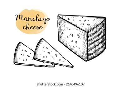 Manchego cheese  Block