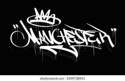 MANCHESTER graffiti tag style design