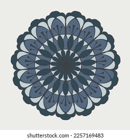 Mandal ornament in circle. Decorative vector design. 