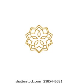mandal set of Islamic golden elements mandala