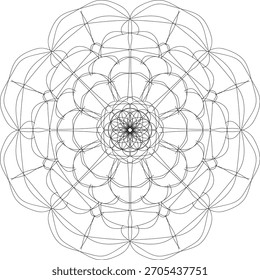 Mandala 10 eps versión de diseño de icono 