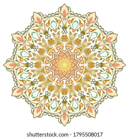 Mandala 12 degres, for islamic ornament, background and other media. Vector EPS 10