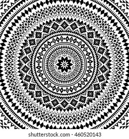 Mandala. Abstract circle vector geometric ornament.