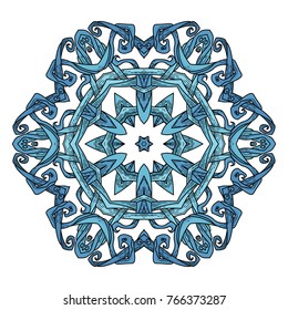 Mandala. Abstract decorative background. Islam, Arabic, oriental, indian, ottoman, yoga motifs. Vector ornament