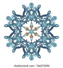 Mandala. Abstract decorative background. Islam, Arabic, oriental, indian, ottoman, yoga motifs. Vector ornament