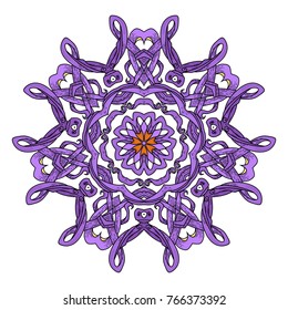 Mandala. Abstract decorative background. Islam, Arabic, oriental, indian, ottoman, yoga motifs. Vector ornament