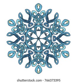 Mandala. Abstract decorative background. Islam, Arabic, oriental, indian, ottoman, yoga motifs. Vector ornament