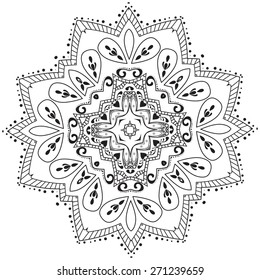 Mandala. Abstract design element for design. Round Ornament Pattern. Vector illustration