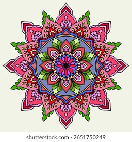 Mandala abstract floral background, Vintage decorative elements. Oriental pattern, vector illustration. Islam, Arabic, Indian, Moroccan, Spain, Turkish, Pakistan, Chinese, mystic, ottoman motif