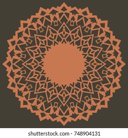 mandala abstract flower or floral vector background color