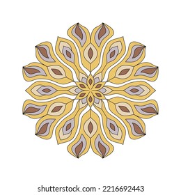 Mandala. Abstract flower illustration. Ornament for decor, cards etc.