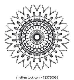 Mandala of abstract flowers. vector illustration. lace pattern