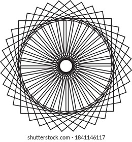 mandala abstract illustration circle shape texture colorless decoration symbol