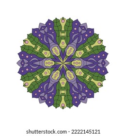 Mandala. Abstract illustration. Ornament for decor, cards etc. Coloring book