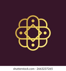 mandala abstract logo modern style