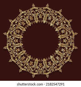 Mandala - Abstract Ornate Decorative Filigree Scroll-work Pattern. Very artistic and creative stylized designs. Vector Illustrations.