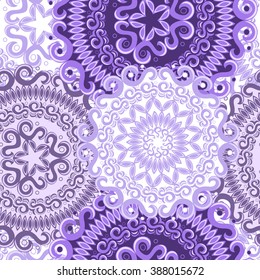 Mandala abstract seamless ornament, pattern