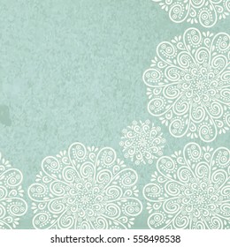Mandala, abstract tibetan flower background. Indian medallion pattern. Vintage bohemian design. Vector art henna ornament