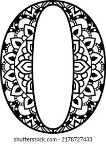 Mandala for adult coloring book,coloring page,print on product, laser cut, paper cut and so on. Vector illustration.

