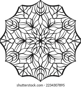 Mandala adult coloring peaceful relaxation 